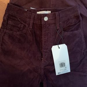 NWT Levi’s Maroon Corduroy Bootcut Pants